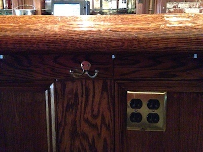 The bar at Firehouse No 1 in Downtown San Jose includes all the conveniences of a First Class Seat.