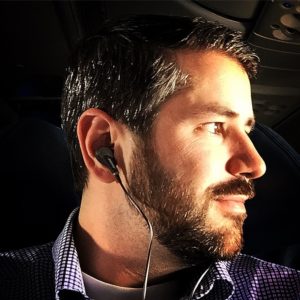 A set of Bose noise cancelling headphones help with stress free travel.