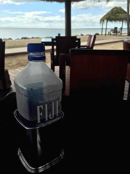 Yup. They serve Fiji Water in Fiji. But, as I learned, you don't want it "fresh" from the sink.