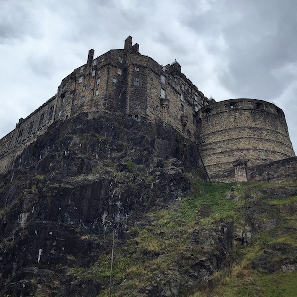 Edinburgh Castle from below.