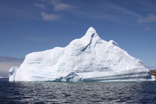 This iceberg was about six stories tall. Above the water. 