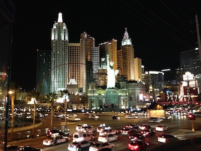 This is the New York that's in Las Vegas. It's different from the real New York.